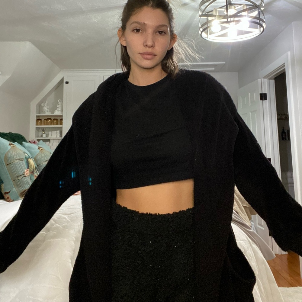 BLACK SHERPA JACKET